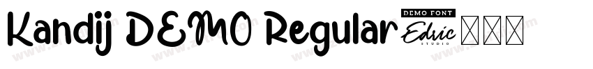 Kandij DEMO Regular字体转换